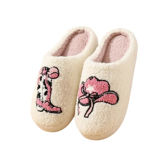 2/$30 NEW Cowboy Boot and Cowboy Hat Size 9-10 Slippers - Picture 5 of 12